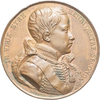 an image of a medal with a portrait of a man on it