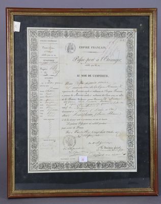 PASSE-PORT à l'ETRANGER décerné par le Préfet de Seine et Oi…