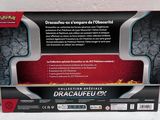 the back of a box with a picture of a dragon on it