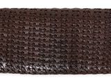 an image of a brown leather purse on a white background