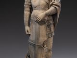 l'image d'une statue d'un homme tenant une épée