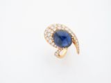 a sapphire and diamond ring