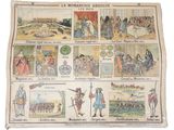 un vieux journal français sur lequel figurent plein de photos de gens