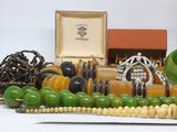 many different types of jewelry on the table