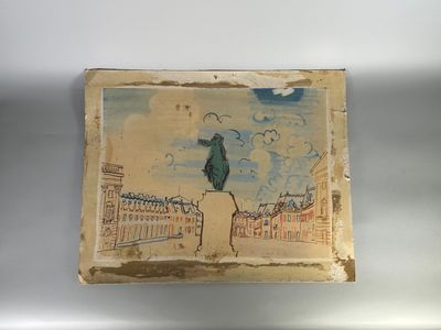 une image d'un tableau sur le mur d'un bâtiment