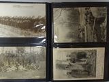 four old black and white photos of a group of soldiers