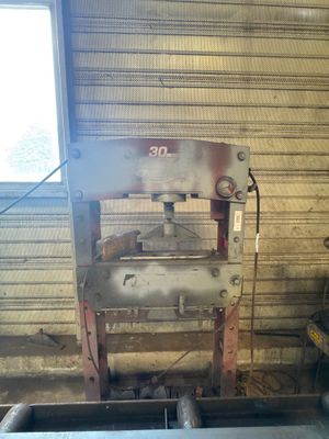 a machine that is sitting inside of a building