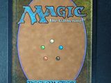 the back cover of a card game with a picture of a circle