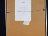 a picture of an easel with a piece of paper on it