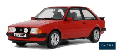 the red car is parked on a white surface with a white background