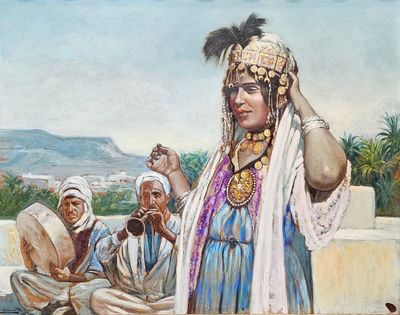 Louis GRANATA (1901-1964) Danseuse Ouled Nail, 1933.