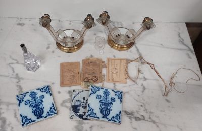 a table with a lot of items that are on it