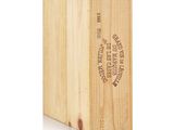 the wooden box is empty and ready to be filled with wine