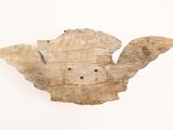 a piece of wood that has been cut into pieces