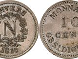an old coin with the number 10 on it