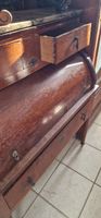 Bureau à cylindre en noyer dessus marbre. (photo 4)