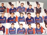 a lot of pictures of a soccer team that are on a table