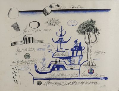 une image représentant un dessin de bateau sur lequel figurent de nombreux textes