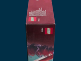 a red box with a picture of a ninja on it