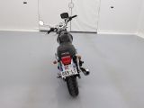 a motorcycle that is parked in a garage