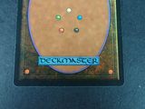 a picture of a deckmaster card on a table