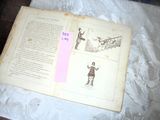 an old book with a picture of a man and a woman on it