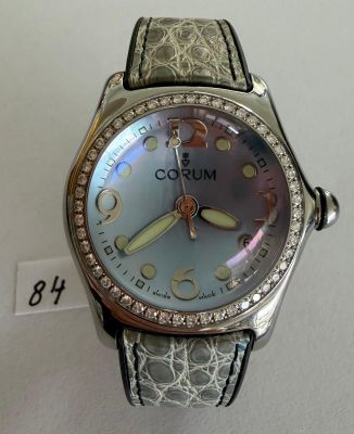 Montre en acier, signée - CORUM - BUBBLE - Ø 35,7mm - Lunett…