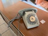 a telephone that is sitting on top of a table