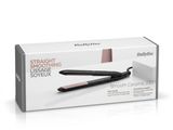 babylis straight smoothing iron in a box on a white background