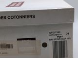 packaging of a white box with a barcode on the side of it