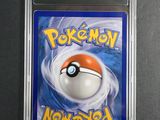 a close up of a pokemon card in a plastic case