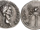 une pièce d'argent portant l'image d'une femme et d'un homme