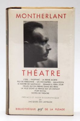 a close up of a book with a picture of a man on it