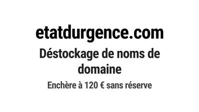 Nom de domaine etatdurgence.com.