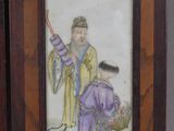 painting of a man in a purple robe holding a stick