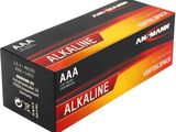 a box of alkaliine batteries on a white background
