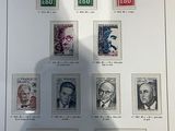 a picture of a picture of a collection of stamps on display