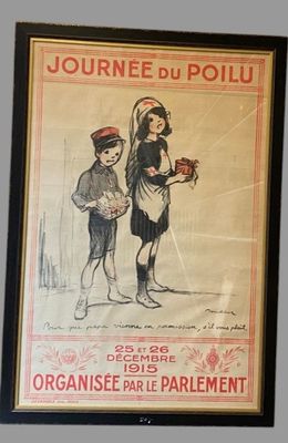 une photo d'une affiche accrochée au mur d'un restaurant