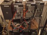 a lot of electronics that are sitting on top of each other