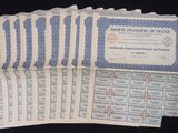 six different types of certificates are stacked on top of each other