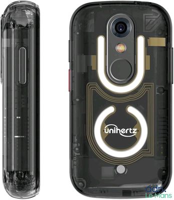 l'arrière et le côté d'un téléphone portable équipé d'un appareil photo