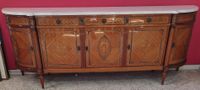 Enfilade de style Louis XVI en placage de bois marqueté, des… (photo 3)