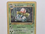 une carte Pokémon sur laquelle figure l'image d'une fleur