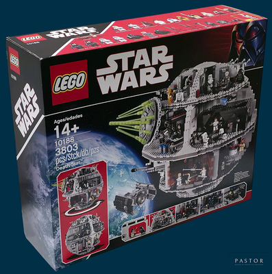 une boîte contenant un ensemble Lego Star Wars
