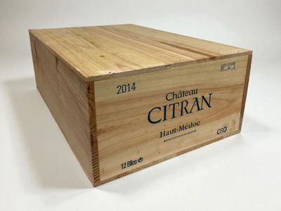 a wooden box with a label on it that says citran