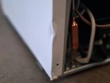 a close up of the inside of a microwave oven