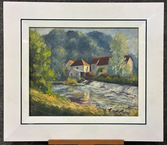 Gaston THIERY (1922-2013) « Le Moulin du Puy Rageau à Fresselines...