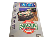 a box of sega rally on a white background