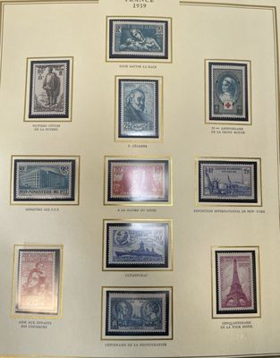 a picture of a picture of a collection of stamps