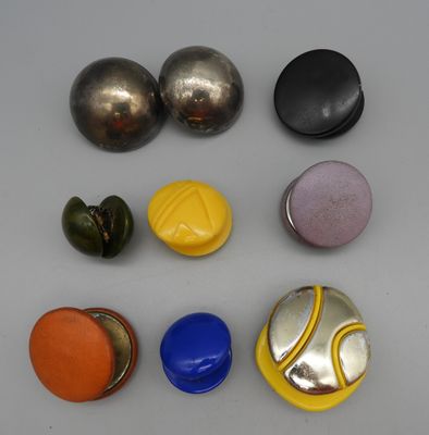paires de clips d'oreille vintage
